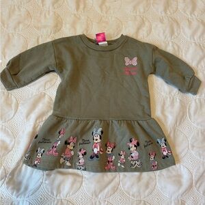 Minnie Mouse Olive Green Dress